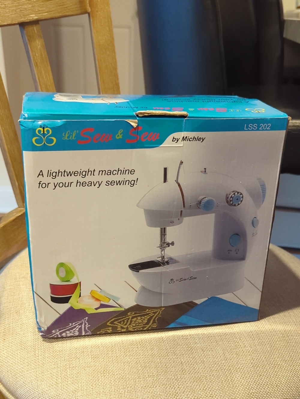 Lil' Sew & Sew Sewing Machine by - White